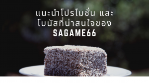 แนะนำโปรโมชั่น และโบนัสที่น่าสนใจของ sagame66